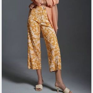 Anthropologie - The Colette Cropped Wide-Leg Pants by Maeve
